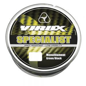 Laks za krapolov VIRUX SPECIALIST Monofilament Green/Black | 1200 m 0,35 mm