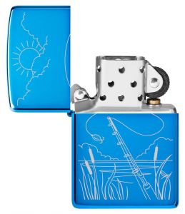 Zippo vžigalnik 36054 Fishing Design, HP Blue