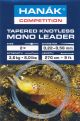 Predvrvica za muharjenje HANAK COMPETITION Tapered Knotless Mono Leader | 2x clear