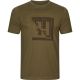 Lovska t-shirt majica Härkila H-logo S/S T-shirt Dark olive
