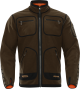 Flis jakna Härkila Kamko Fleece Hunting green/Orange blaze L