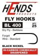 Muharski trnki HENDS BL 400 Dry Fly - Barbless (25 kos)