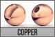 Tungsten z zarezo TRAPER slotted bead heads 5,0 mm 10 kos | copper