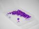 Slotted TUNGSTEN bead heads 3.3 mm 50 kos | Metallic purple
