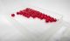 Slotted TUNGSTEN bead heads 3.3 mm 50 kos | Metallic red