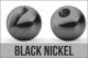 Tungsten z zarezo TRAPER slotted bead heads 5,5 mm 10 kos | black nickel