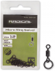 Vrtljivke za krapolov z rinko Radical Z-Carp™ Micro Ring Swivel mat black non reflective 10pcs